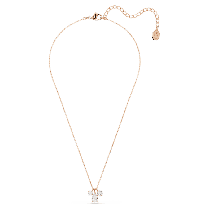 Mesmera pendant Mixed cuts, White, Rose gold-tone plated