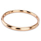 Meteora bangle Snow pavé, White, Rose gold-tone plated