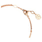 Meteora bangle White, Rose gold-tone plated