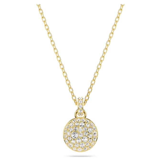 Meteora pendant White, Gold-tone plated