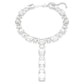 Millenia necklace Mixed cuts, White, Rhodium plated