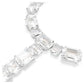 Millenia necklace Mixed cuts, White, Rhodium plated