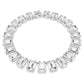 Millenia necklace Oversized crystals, Octagon cut, White, Rhodium plated