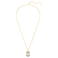 Millenia pendant Octagon cut, Caramel, Gold-tone plated