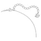 Millenia pendant Octagon cut, White, Rhodium plated