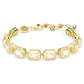 Millenia Tennis bracelet Octagon cut, Caramel, Gold-tone plated
