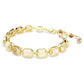 Millenia Tennis bracelet Octagon cut, Caramel, Gold-tone plated
