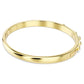 Numina bangle Mixed round cuts, White, Gold-tone plated