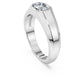 Octagon band ring Lab-grown diamonds 1.0 ct tw, Octagon shape, 14K white gold