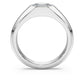 Octagon band ring Lab-grown diamonds 1.0 ct tw, Octagon shape, 14K white gold