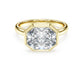 Octagon bezel ring Lab-grown diamonds 3.0 ct tw, Octagon shape, 14K yellow gold