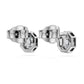 Octagon stud earrings Lab-grown diamonds 1.0 ct tw, Octagon shape, 14K white gold