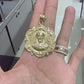 10k yellow gold Jesus pendant