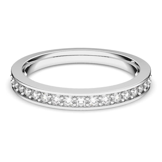 Rare ring White, Rhodium plated