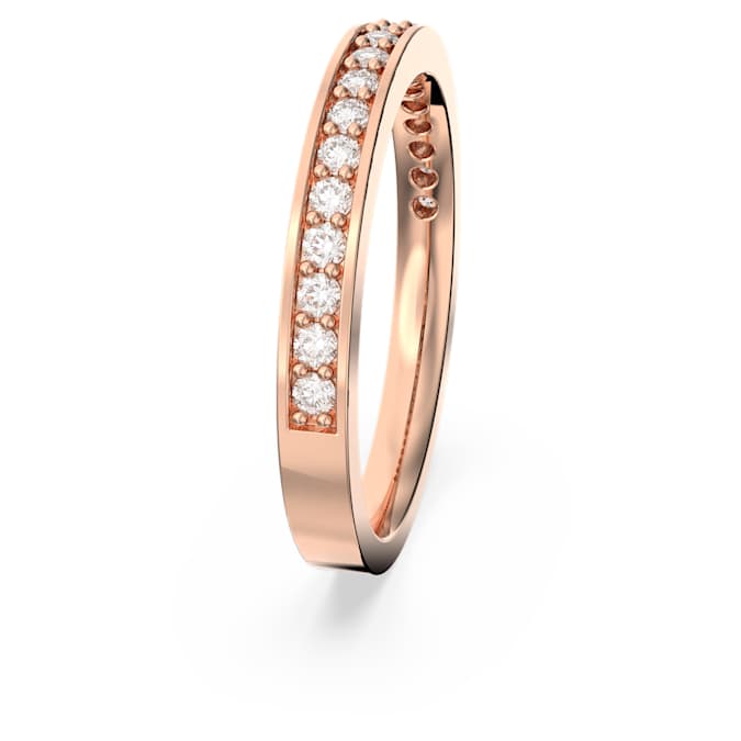 Rare ring White, Rose gold-tone plated