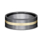 THE HERO 7mm Tantalum Dark/14K Yellow Benchmark men's wedding band
