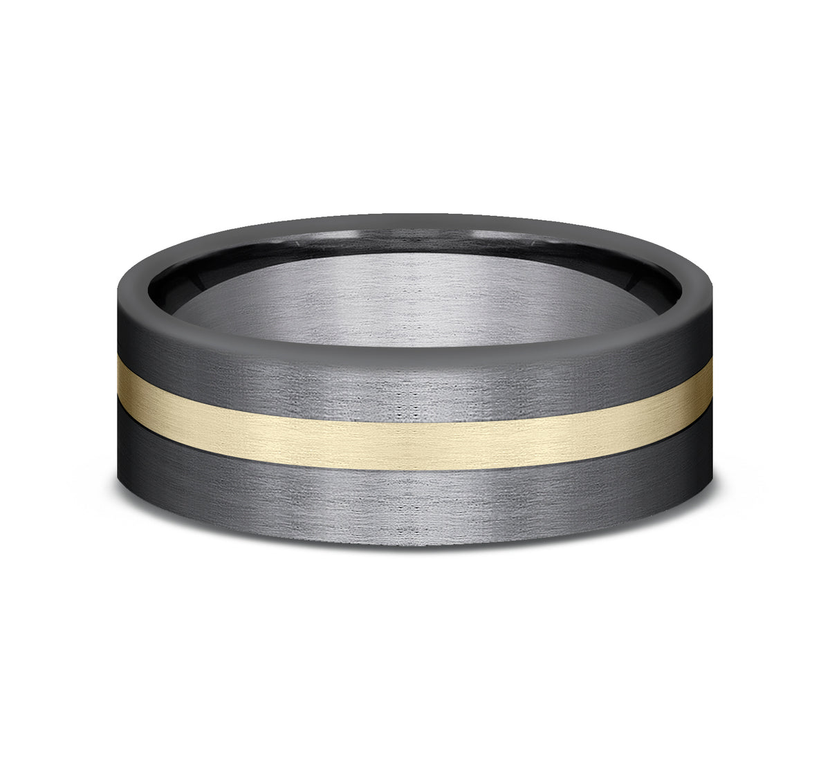 THE HERO 7mm Tantalum Dark/14K Yellow Benchmark men's wedding band