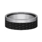THE TALON 7mm Tantalum Grey/Black Titanium Benchmark men's wedding band