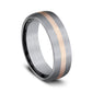 THE DEFENDER 6.5mm Tantalum Grey/14K Rose Benchmark men's wedding band