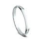 Regular Dome Classic Fit 1.2mm 14K White Benchmark men's wedding band