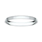 Regular Dome Classic Fit 1.2mm 14K White Benchmark men's wedding band