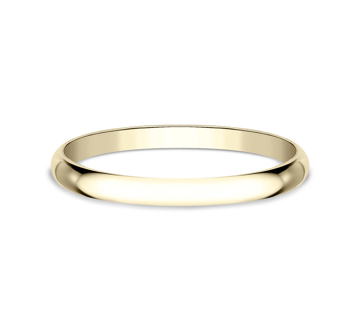 Regular Dome Classic Fit 1.2mm 14K Yellow Benchmark men's wedding band