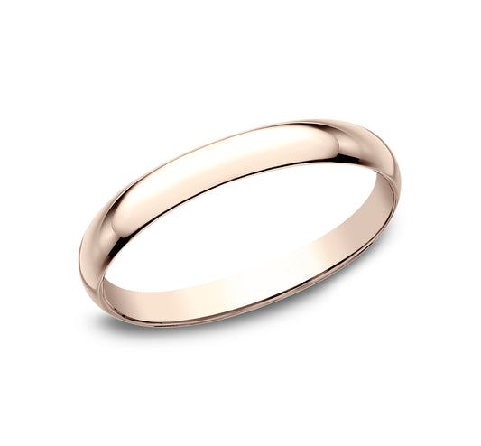 Regular Dome Classic Fit 2mm 14K Rose Benchmark men's wedding band