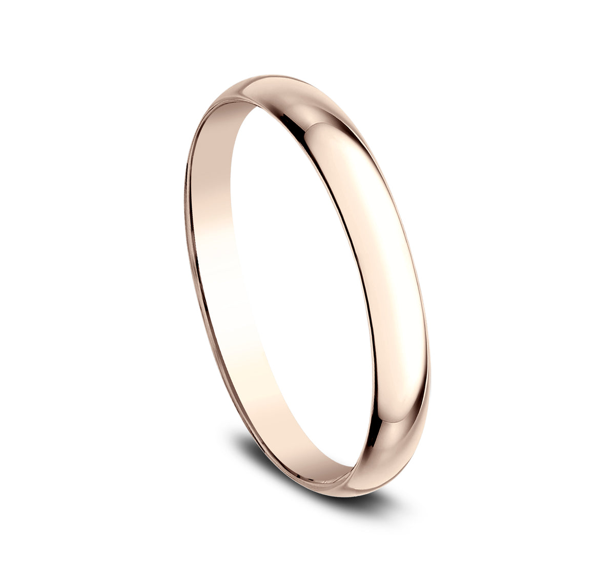 Regular Dome Classic Fit 2mm 14K Rose Benchmark men's wedding band