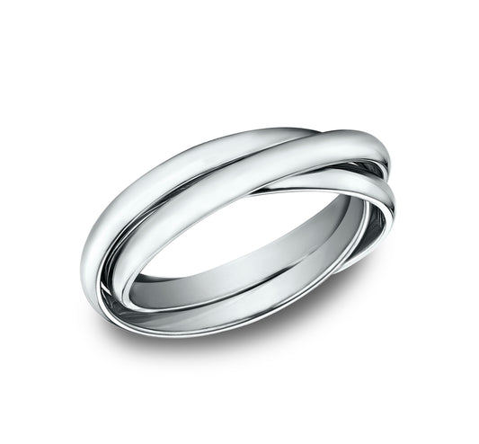 THE JOAN 2mm 14K White Benchmark men's wedding band