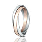 THE DARLING 2.5mm 14K Rose/White Benchmark men's wedding band
