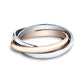THE DARLING 2.5mm 14K Rose/White Benchmark men's wedding band