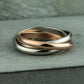 THE DARLING 2.5mm 14K Rose/White Benchmark men's wedding band