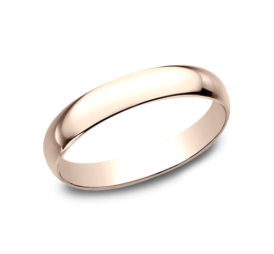 Regular Dome Classic Fit 3mm 14K Rose Benchmark men's wedding band
