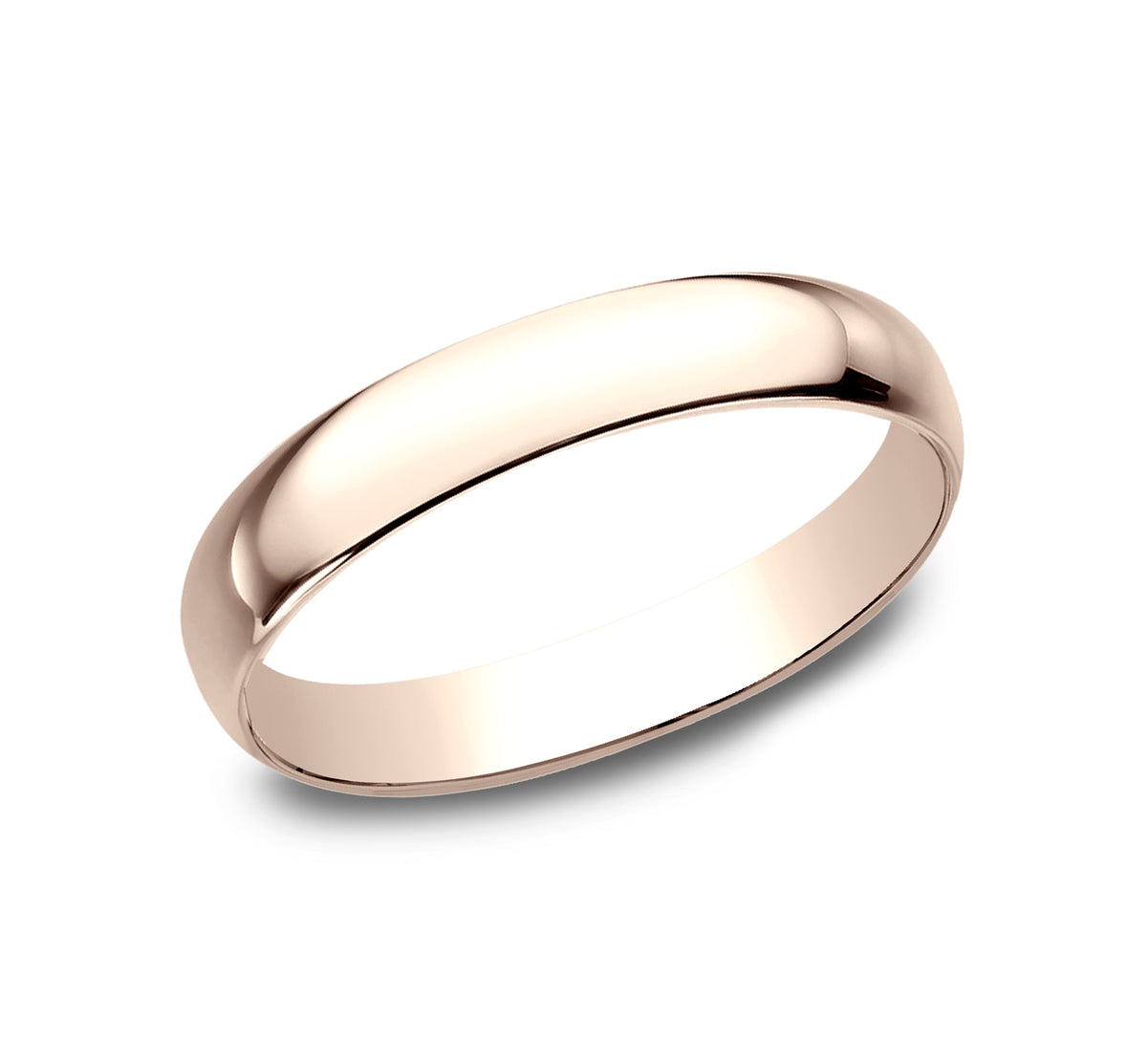 Regular Dome Classic Fit 3mm 14K Rose Benchmark men's wedding band