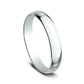 Regular Dome Classic Fit 3mm 14K White Benchmark men's wedding band