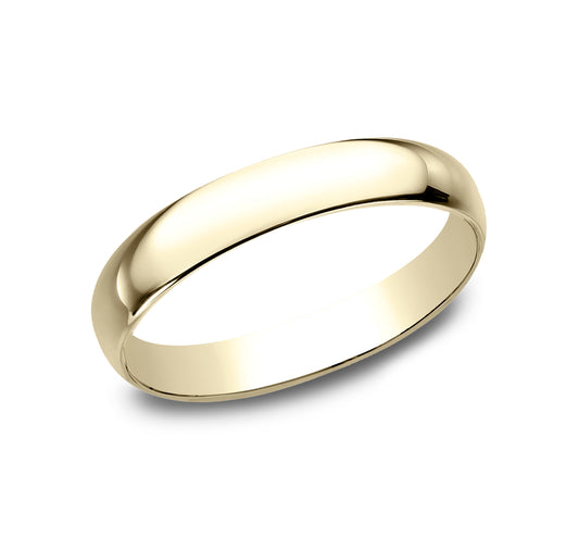Regular Dome Classic Fit 3mm 14K Yellow Benchmark men's wedding band