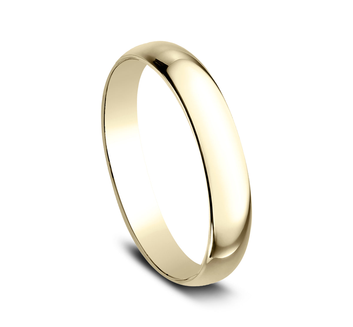 Regular Dome Classic Fit 3mm 14K Yellow Benchmark men's wedding band