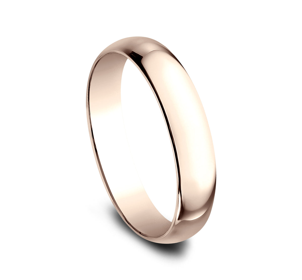 Regular Dome Classic Fit 4mm 14K Rose Benchmark men's wedding band