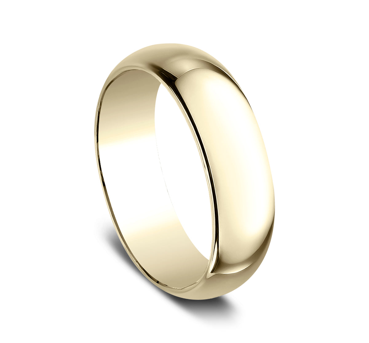 Regular Dome Classic Fit 7mm 14K Yellow Benchmark men's wedding band