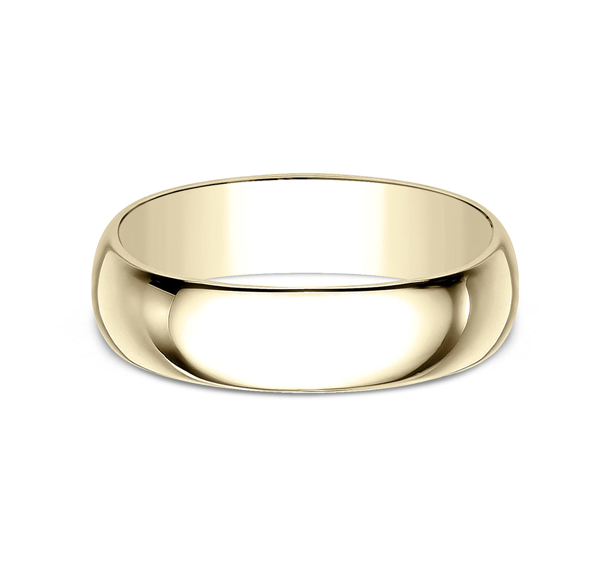 Regular Dome Classic Fit 7mm 14K Yellow Benchmark men's wedding band