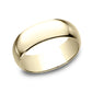 Regular Dome Classic Fit 8mm 14K Yellow Benchmark men's wedding band
