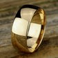 Regular Dome Classic Fit 8mm 14K Yellow Benchmark men's wedding band