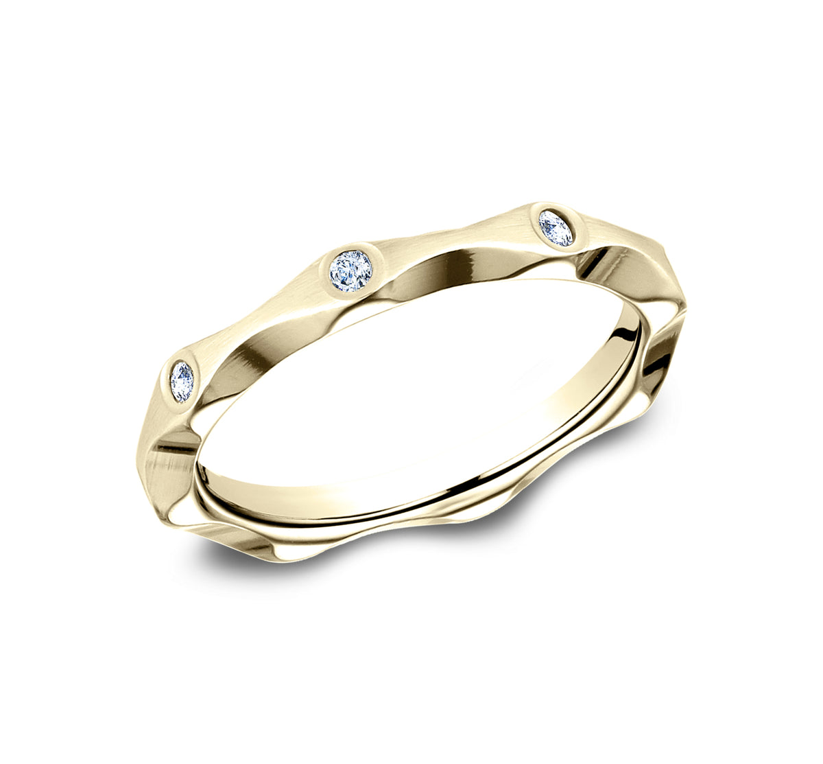 THE SWEETHEART 2.5mm 14K Yellow Benchmark men's wedding band