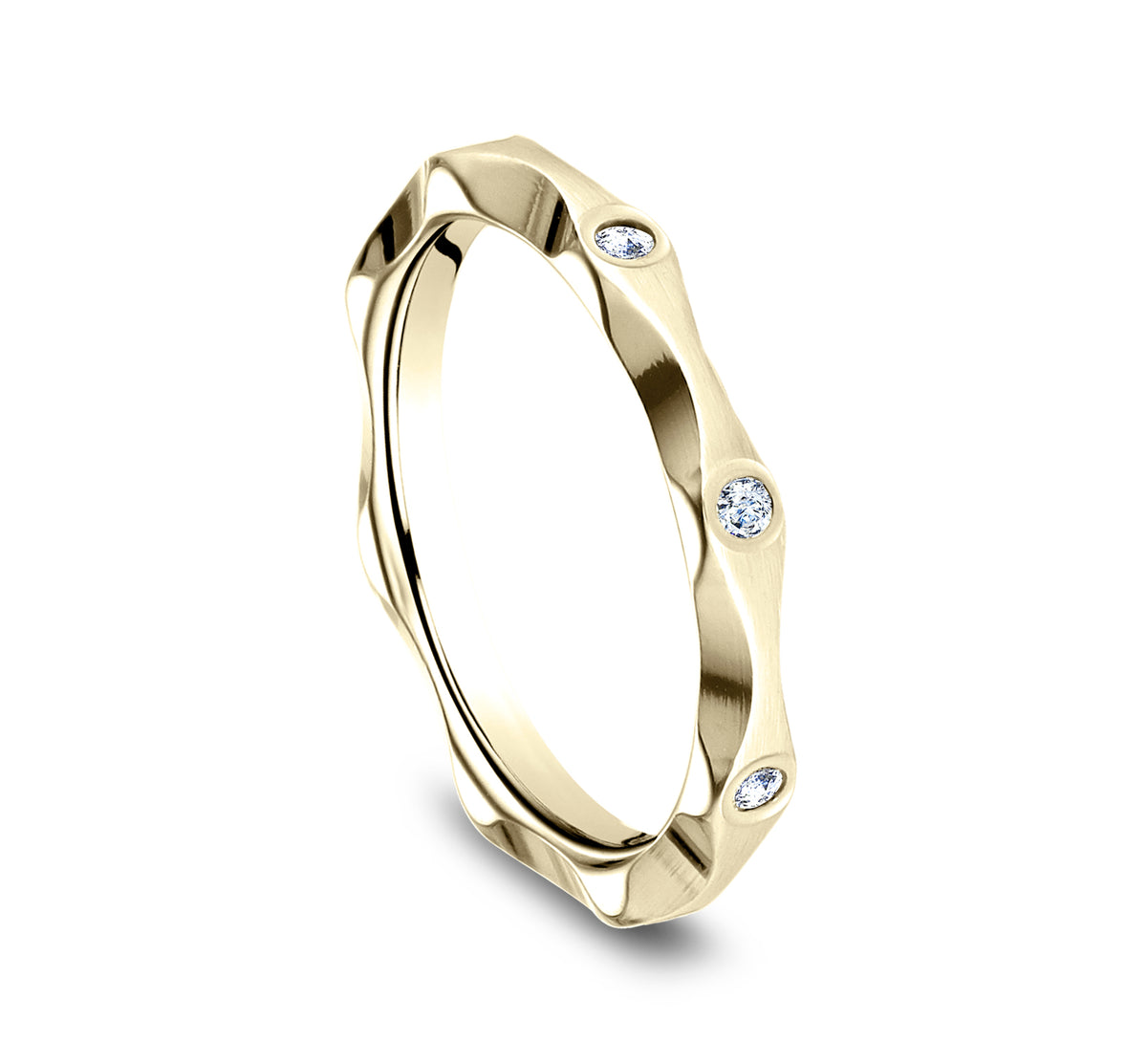 THE SWEETHEART 2.5mm 14K Yellow Benchmark men's wedding band