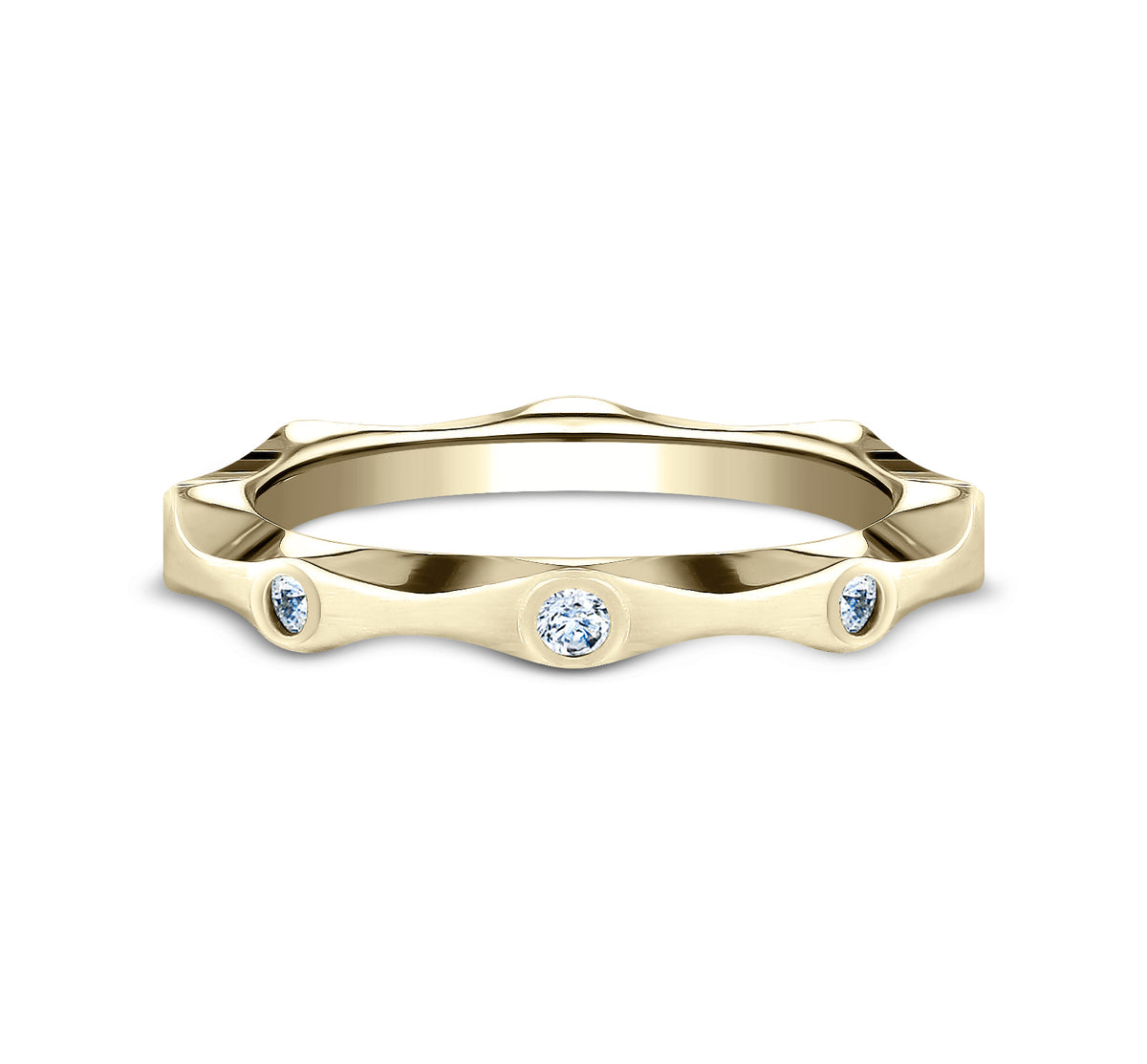 THE SWEETHEART 2.5mm 14K Yellow Benchmark men's wedding band