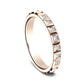 THE ACHIEVER 3mm 14K Rose Benchmark men's wedding band