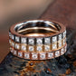 THE ACHIEVER 3mm 14K Rose Benchmark men's wedding band
