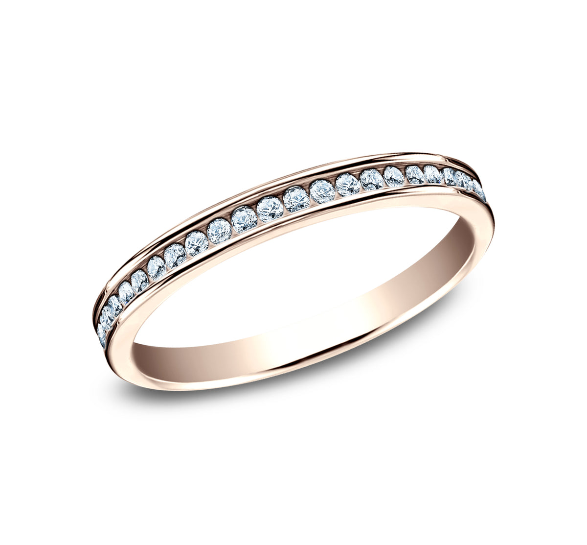 THE DUCHESS 2mm 14K Rose Benchmark men's wedding band