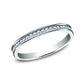 THE CATHERINE 2mm 14K White Benchmark men's wedding band