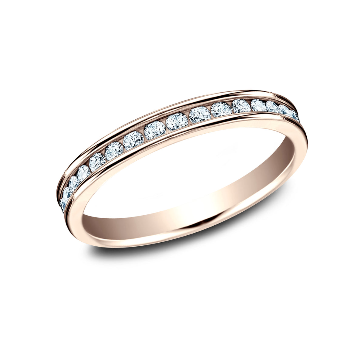 THE QUEEN 3mm 14K Rose Benchmark men's wedding band